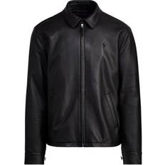 Leather Jackets - Men Polo Ralph Lauren Lambskin Leather Jacket Black
