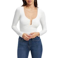 Good American Touch U Ring Ruched Bodysuit