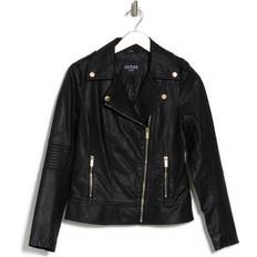 Guess Jackets Guess Women's Faux Leather Jacket Black
