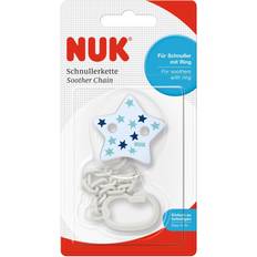 Nuk Schnuller & Beißspielzeug Nuk Schnullerkette mit Clip hellblau