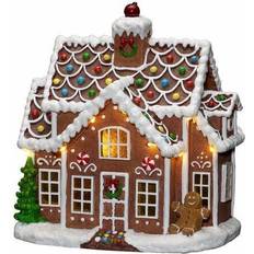 Julebyer Konstsmide Gingerbread House Brown Juleby 25cm