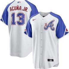 Nike Men's Atlanta Braves Ronald Acuna Jr. 2021 World Series Patch Jersey