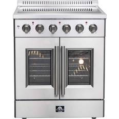 Gas electric cookers freestanding Forno Appliances Galiano Silver