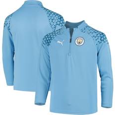 Lange Ärmel Sweatshirts Puma Youth Manchester City Training Top - Team Light Blue/Lake Blue