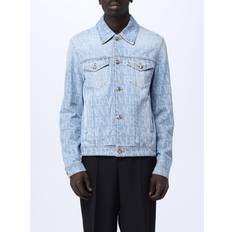 Versace Outerwear Versace Allover denim jacket 1d380_light_blue