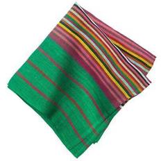 Home Couleur Nature Stripe Cloth Napkin Green (50.8x50.8)