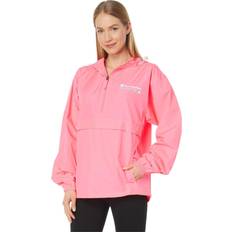 Pink ladies jacket Champion Women's Packable Windbreaker Jacket, Triple Script Logo Joyful Pink