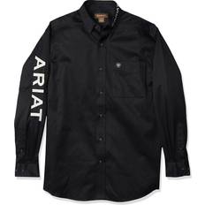 Ariat Men's Team Logo Twill Classic Fit Shirt - Black/White