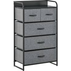 5 drawer dresser Homcom 5-Drawer Dresser Storage Cabinet