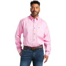Ariat Men Shirts Ariat Men's Solid Twill Shirt, Prism Pink