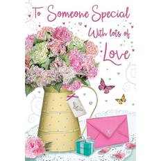 Cards & Invitations Flowers in Jug Birthday Card Someone Special