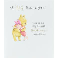UK Greetings Cards & Invitations Disney Pooh Bear & Piglet A Big Thank You Greeting Card