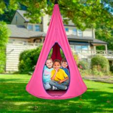 Premium Hammock Chair for Kids- Hanging Tree Tent w/Adjustable Rope- 2 Windows & 1 Entrance
