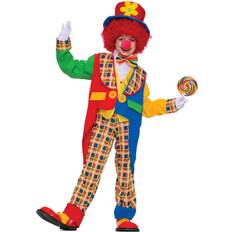 Circus & Clowns Costumes Forum Colorful Clown Kid Costume Blue/Red/Yellow