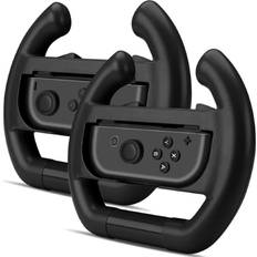 Racing wheel for nintendo switch switch oled joy-con controller set of 2 black