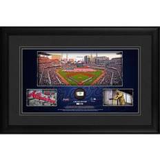 Atlanta Braves Framed 10" x 18" Stadium Panoramic Collage with Piece of Game-Used Baseball Limited Edition 500