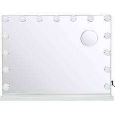 Depuley Vainity Mirror with Lights Hollywood Lighted Makeup Mirror Smart Touch Switch White