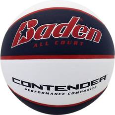 Baden Basketball Baden Contender Basketball, Navy/White-Intermediate 28.5 in