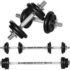 30 mm Gewichte Homcom Dumbbell set with black connecting tube