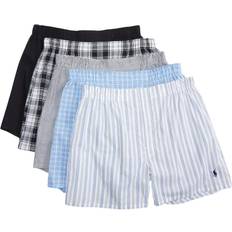 L - Men Men's Underwear Polo Ralph Lauren Assorted 5-pack Woven Cotton Boxers