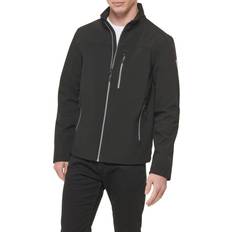 Guess Outerwear Guess Men's Solid Zip Up Jacket Black