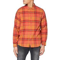Hurley Men's Portland Flannel Shirt - Mantra Orange