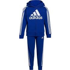 adidas Kid's French Terry Hooded Jacket Set - Team Royal Blue