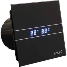 Schwarz Badezimmerventilatoren Cata E-100 GTH BK (00900602)