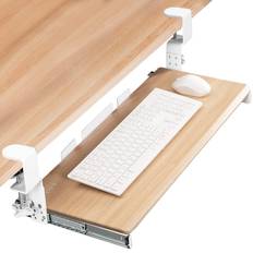 Keyboard Trays Vivo Light Wood Clamp-on & Slider