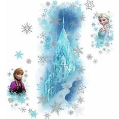 Prinzessinnen Wanddekor RoomMates Disney Frozen Ice Palace ft. Elsa & Anna Giant Wall Decals with Glitter