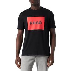 HUGO BOSS Crew Neck T-shirt with Box Logo - Black