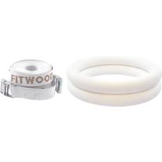 Römische Ringe Fitwood ULPU Gymnastikringe 28mm Hvid-overflade Strop