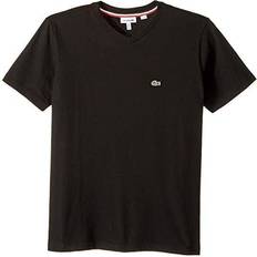 Lacoste Kid's V-Neck Cotton T-shirt - Black