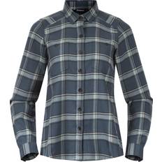 Dame Skjorter Bergans Tovdal W Shirt - Orion Blue/Misty Forest Check