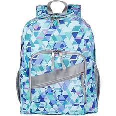 L.L.Bean Deluxe Kids' School Backpack, 32L, Print Fresh Mint Prism, Polyester/Nylon
