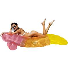 Inflatable Mattress FUNBOY Giant Inflatable Luxury Clear Chaise Lounger Pool Float, Perfect for a Summer Pool Party