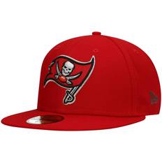 New Era NFL Caps New Era Men's Red Tampa Bay Buccaneers Team Basic 59FIFTY Fitted Hat