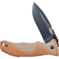 Camillus Carbonitride Titanium Drop Point Straight Edge Folding with Starter Hunting Knife
