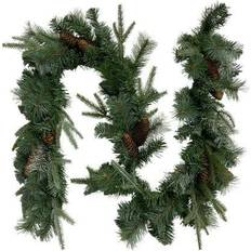 Northlight 6 Pre-Lit Decorated Mixed Pine and Pine Cone Artificial Garland