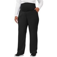Maternity & Nursing Wear Plus Women's Jockey Scrubs Women's Ultimate Maternity Pant by Jockey Encompass Scrubs in Black Size XL18-20