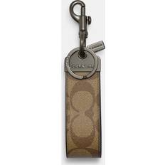 Coach Outlet Loop Key Fob In Signature Canvas