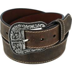 Ariat Ladies Heavy Stitched Belt And Buckle