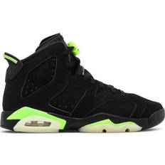 LED Light Children's Shoes Nike Air Jordan 6 Retro GS - Black/Electric Green