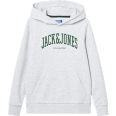 Weiß Hoodies Jack & Jones Kapuzensweater Hoodie JJEJOSH grau