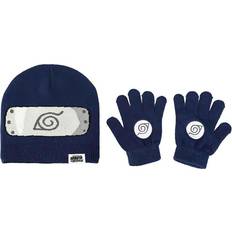 Beanies Kid's Naruto Hidden Leaf Village Beanie & Gloves Combo Blue/Gray/White