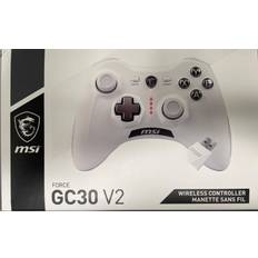 PlayStation 4 Game Controllers MSI force gc30v2w wireless rechargeable dual vibration controller white