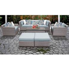 Outdoor Lounge Sets TK Classics 8-Piece Outdoor Lounge Set