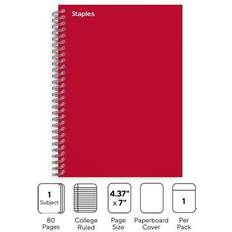Staples Notepads Staples Premium 1-Subject Notebook, 4.38"