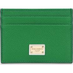 Dolce & Gabbana Wallets and Small Leather Goods - Dauphine calfskin card with branded tag Green
