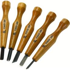 Shinwa 800053 5pcs grip wood tool kit u v gouge set Carving Chisel
